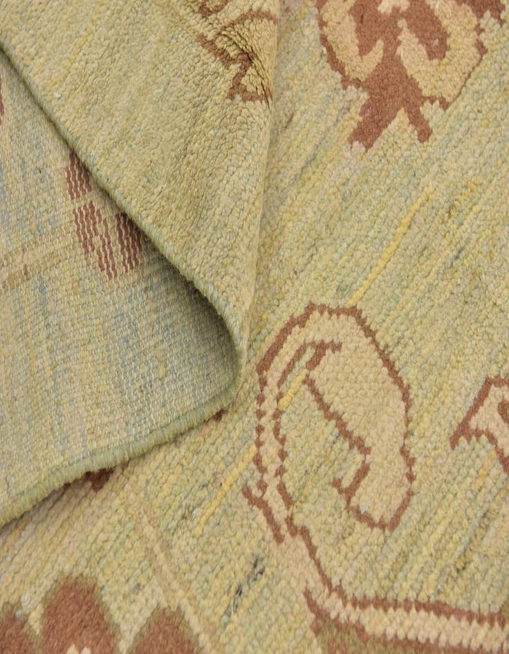 Detail image of  13' 5 x 18' 9  Hand Knotted Oushak Wool Rug