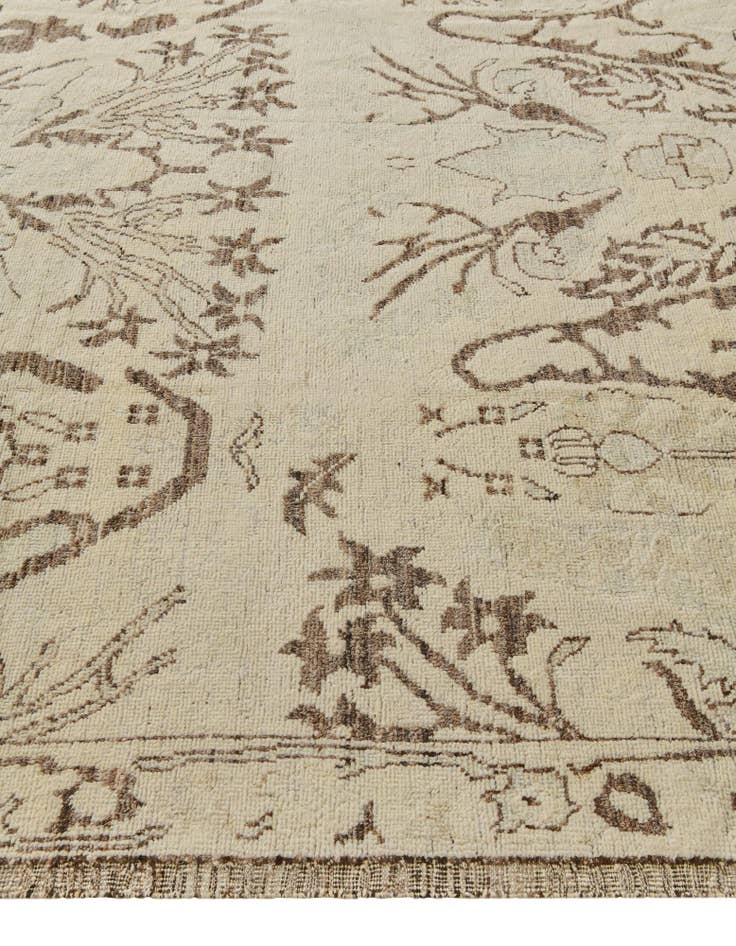 Detail image of 8' 6 x 10' 1 Hand Knotted Oushak Wool Rug