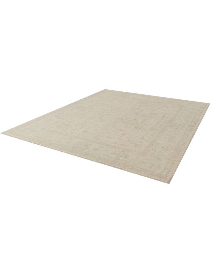 Detail image of 8' 1 x 9' 8 Hand Knotted Oushak Wool Rug