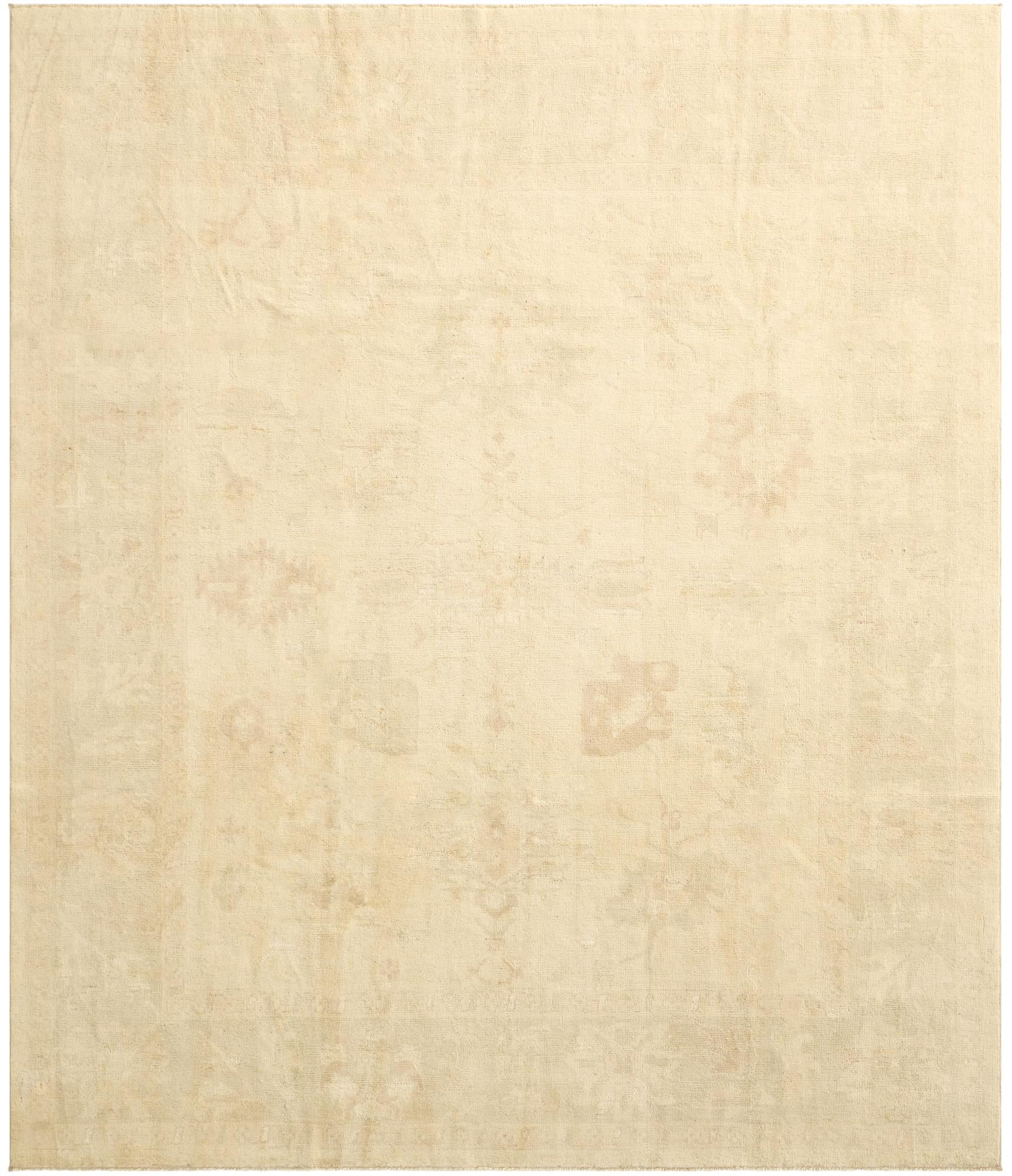 8' 5 x 9' 9 Hand Knotted Oushak Wool Rug
