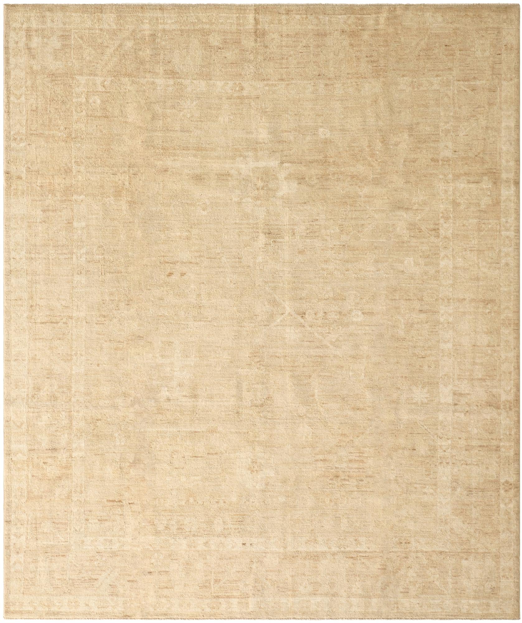 8' 3 x 9' 10 Hand Knotted Oushak Wool Rug