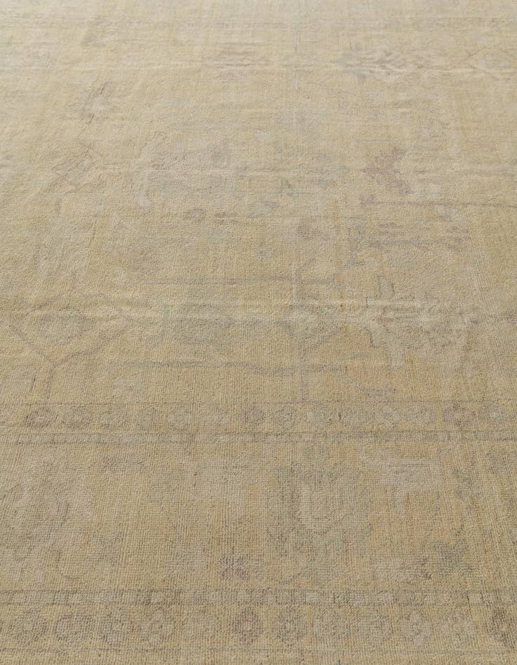Detail image of  9' x 11' 10  Hand Knotted Oushak Wool Rug