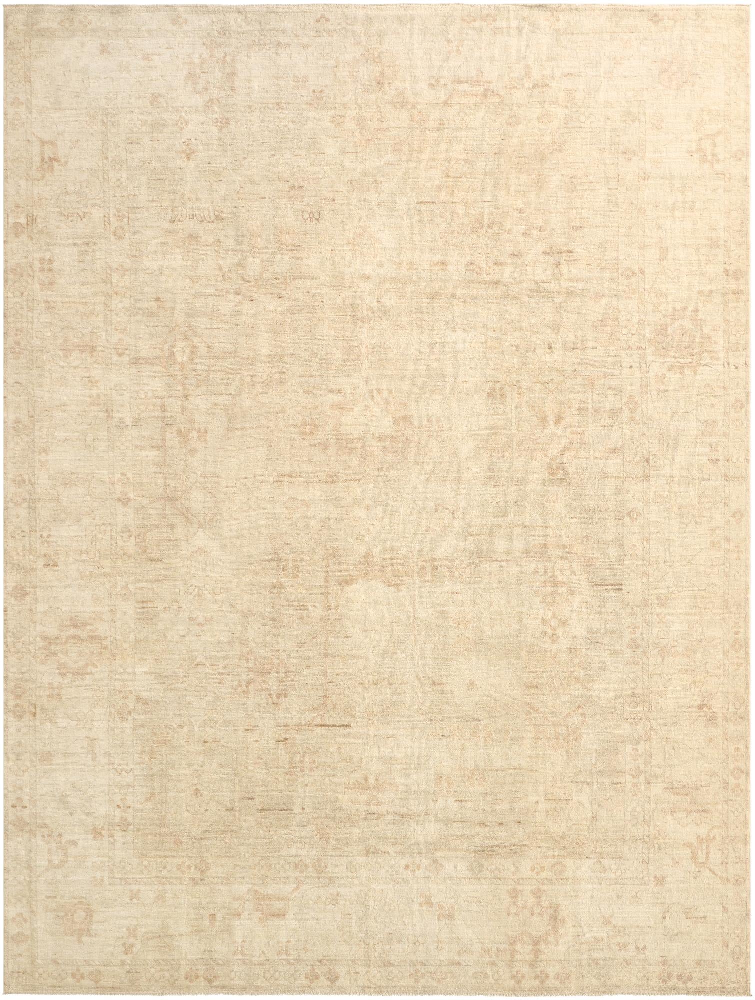 10' 3 x 13' 6 Hand Knotted Oushak Wool Rug