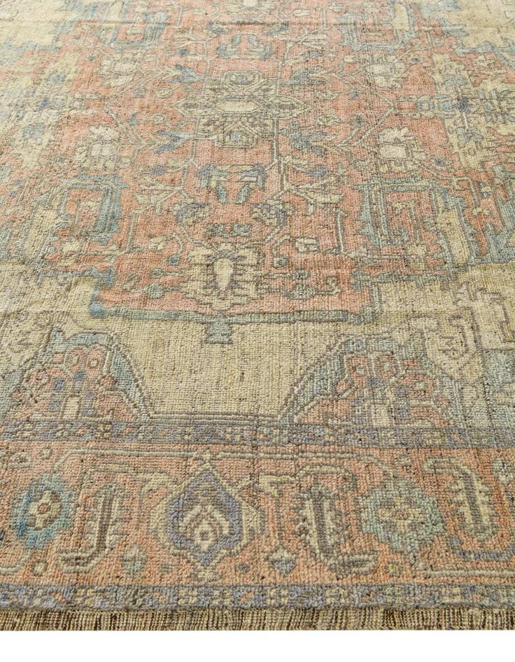 Detail image of 9' 5 x 12' 1 Hand Knotted Oushak Wool Rug