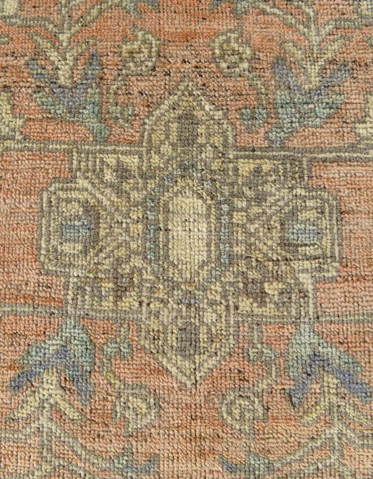 Detail image of 9' 5 x 12' 1 Hand Knotted Oushak Wool Rug