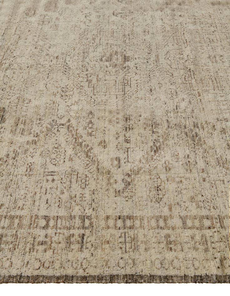 Detail image of 8' 8 x 9' 10 Hand Knotted Oushak Wool Rug