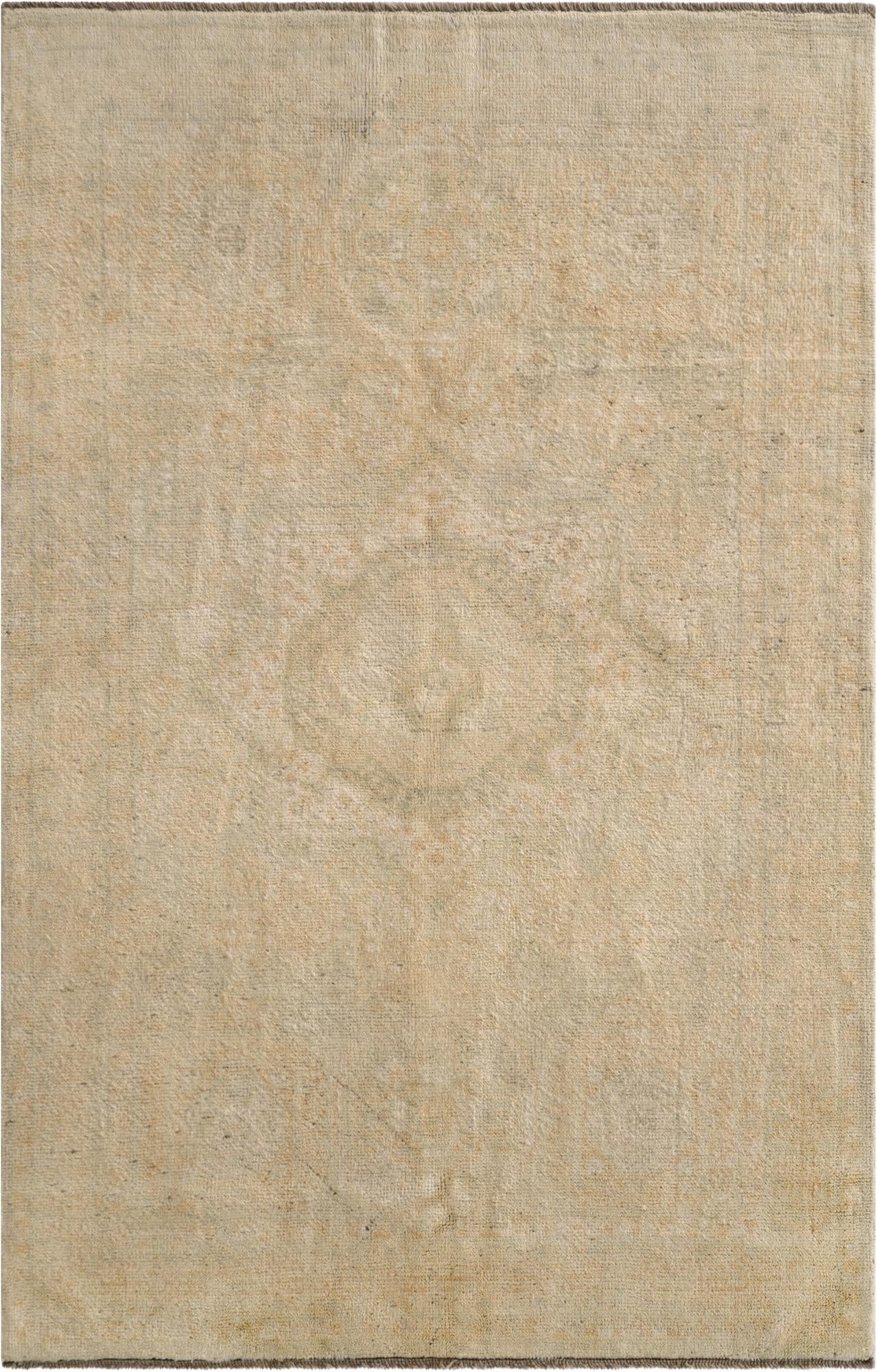  3' 11 x 6'  Hand Knotted Oushak Wool Rug