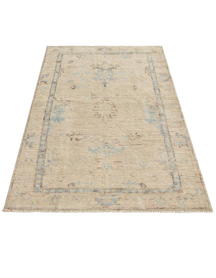 Detail image of  3' x 5' 2  Hand Knotted Oushak Wool Rug