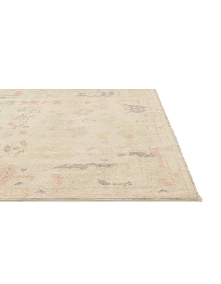 Detail image of  4' 7 x 6' 1  Hand Knotted Oushak Wool Rug