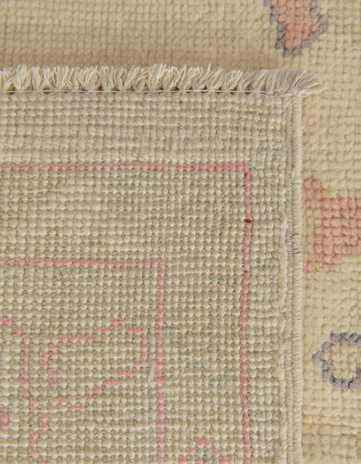 Detail image of  4' 7 x 6' 1  Hand Knotted Oushak Wool Rug