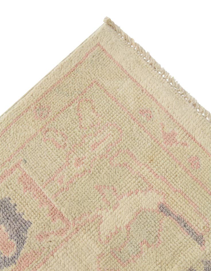 Detail image of  4' 7 x 6' 1  Hand Knotted Oushak Wool Rug