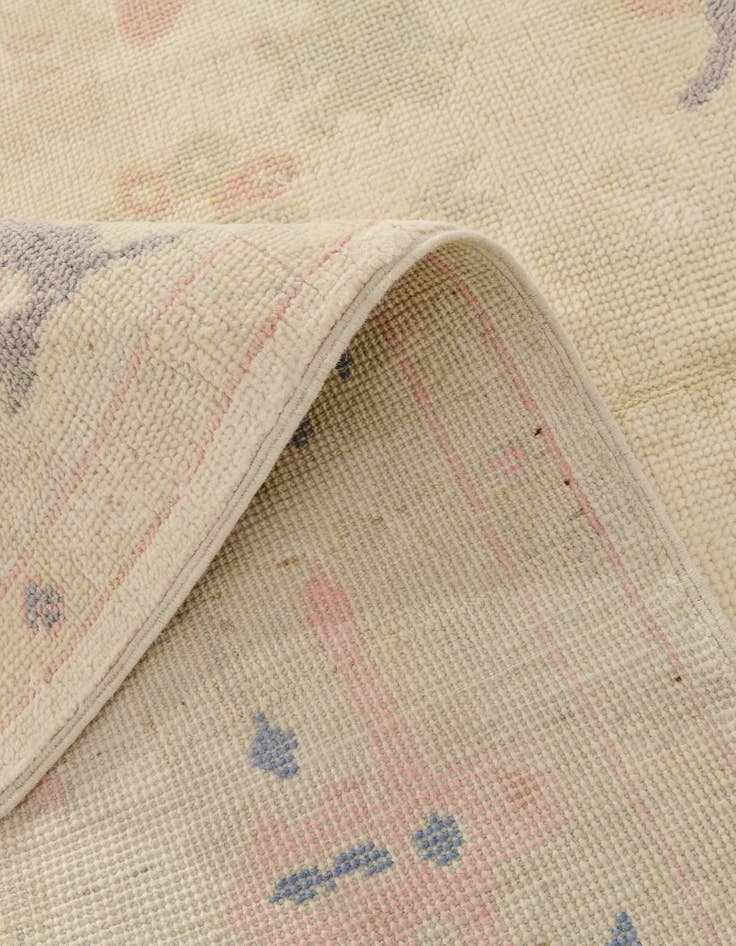 Detail image of  4' 7 x 6' 1  Hand Knotted Oushak Wool Rug