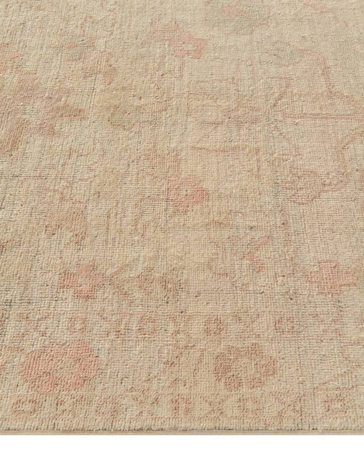 Detail image of  4' 11 x 7'  Hand Knotted Oushak Wool Rug