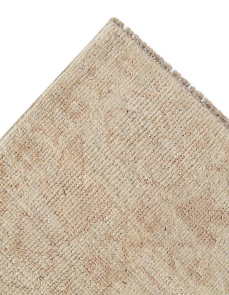 Detail image of  4' 11 x 7'  Hand Knotted Oushak Wool Rug