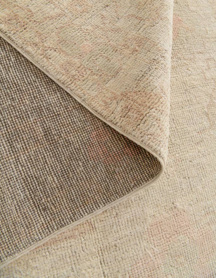 Detail image of  4' 11 x 7'  Hand Knotted Oushak Wool Rug