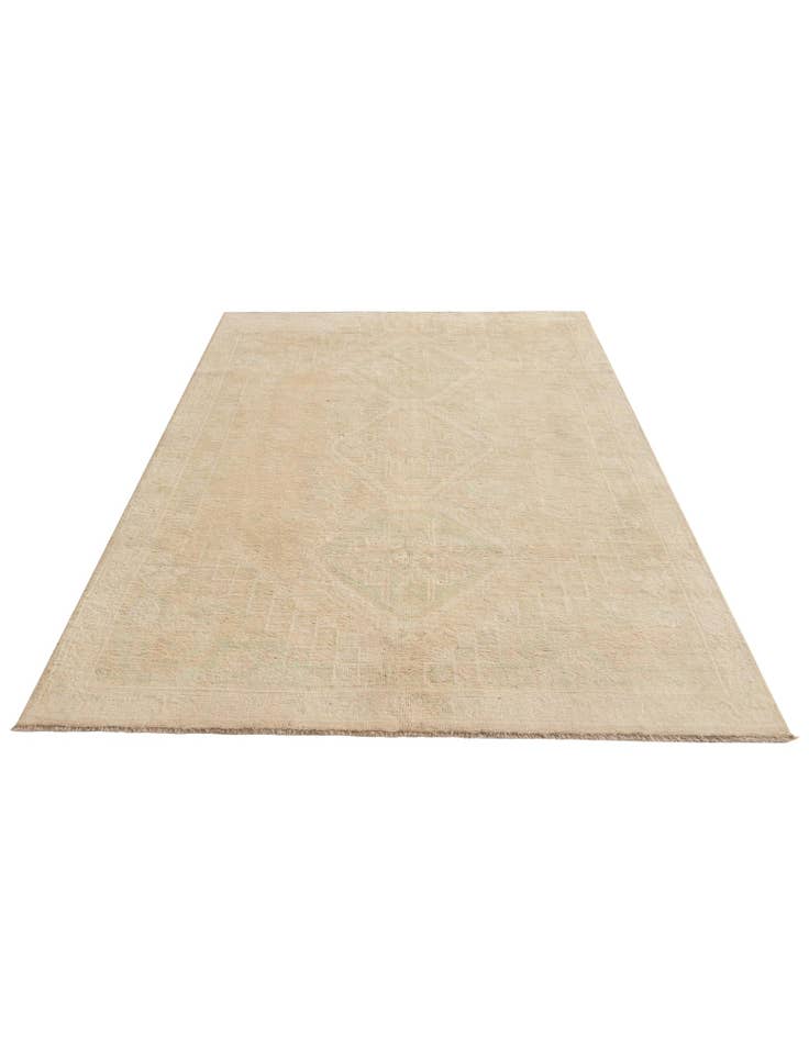 Detail image of  5' 6 x 8' 3  Hand Knotted Oushak Wool Rug