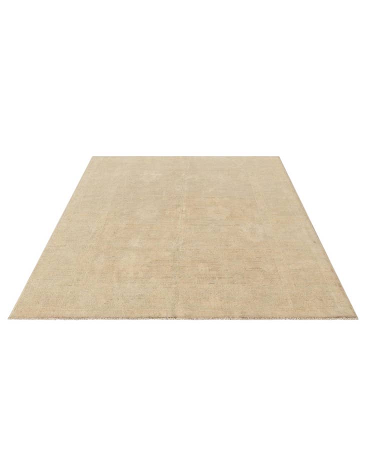 Detail image of  5' 1 x 7' 11  Hand Knotted Oushak Wool Rug