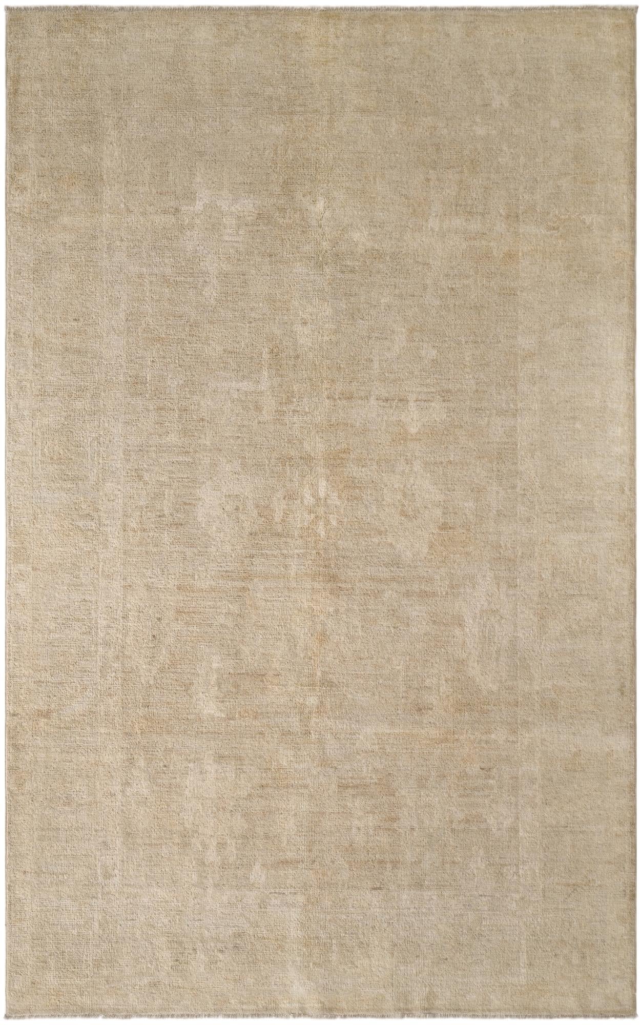  5' 1 x 7' 11  Hand Knotted Oushak Wool Rug