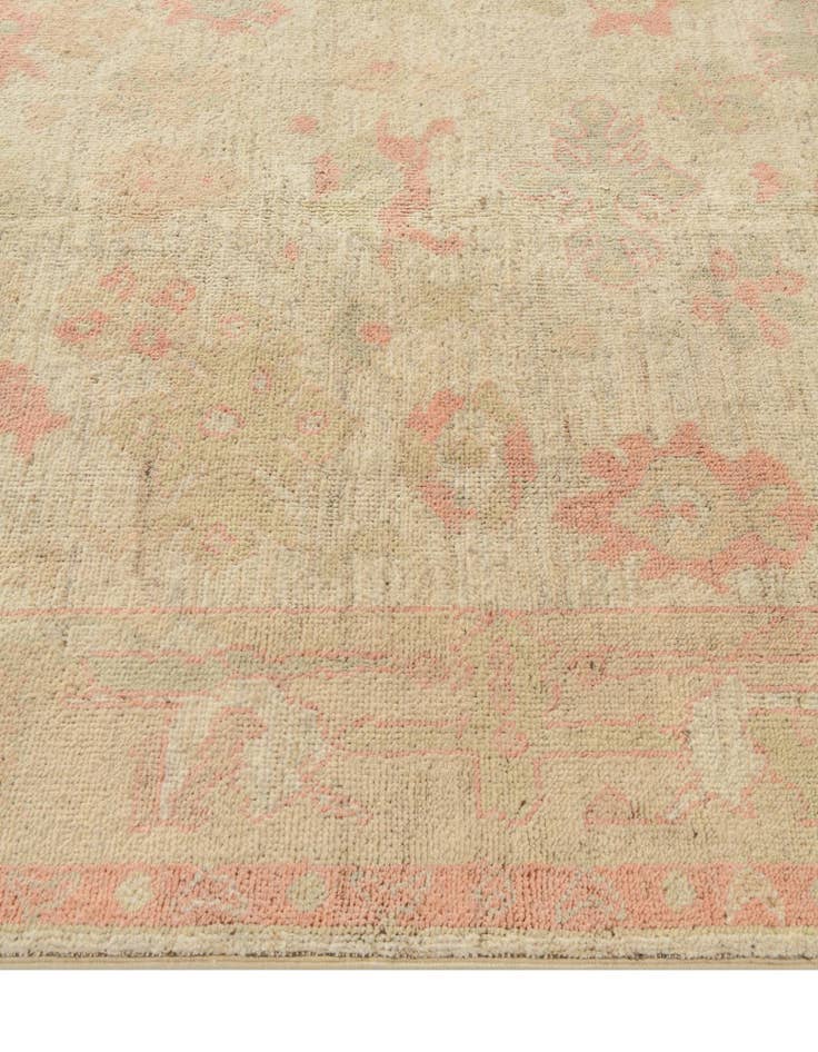Detail image of  5' 2 x 6' 5  Hand Knotted Oushak Wool Rug