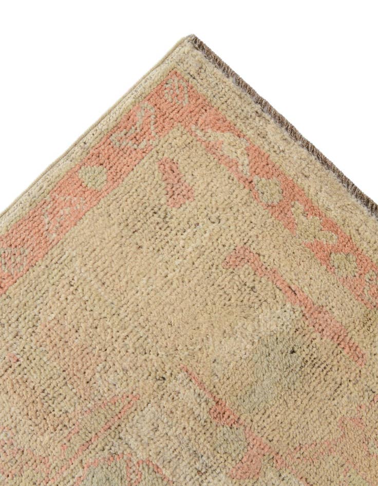 Detail image of  5' 2 x 6' 5  Hand Knotted Oushak Wool Rug