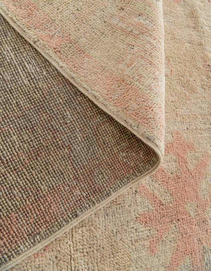 Detail image of  5' 1 x 6' 9  Hand Knotted Oushak Wool Rug