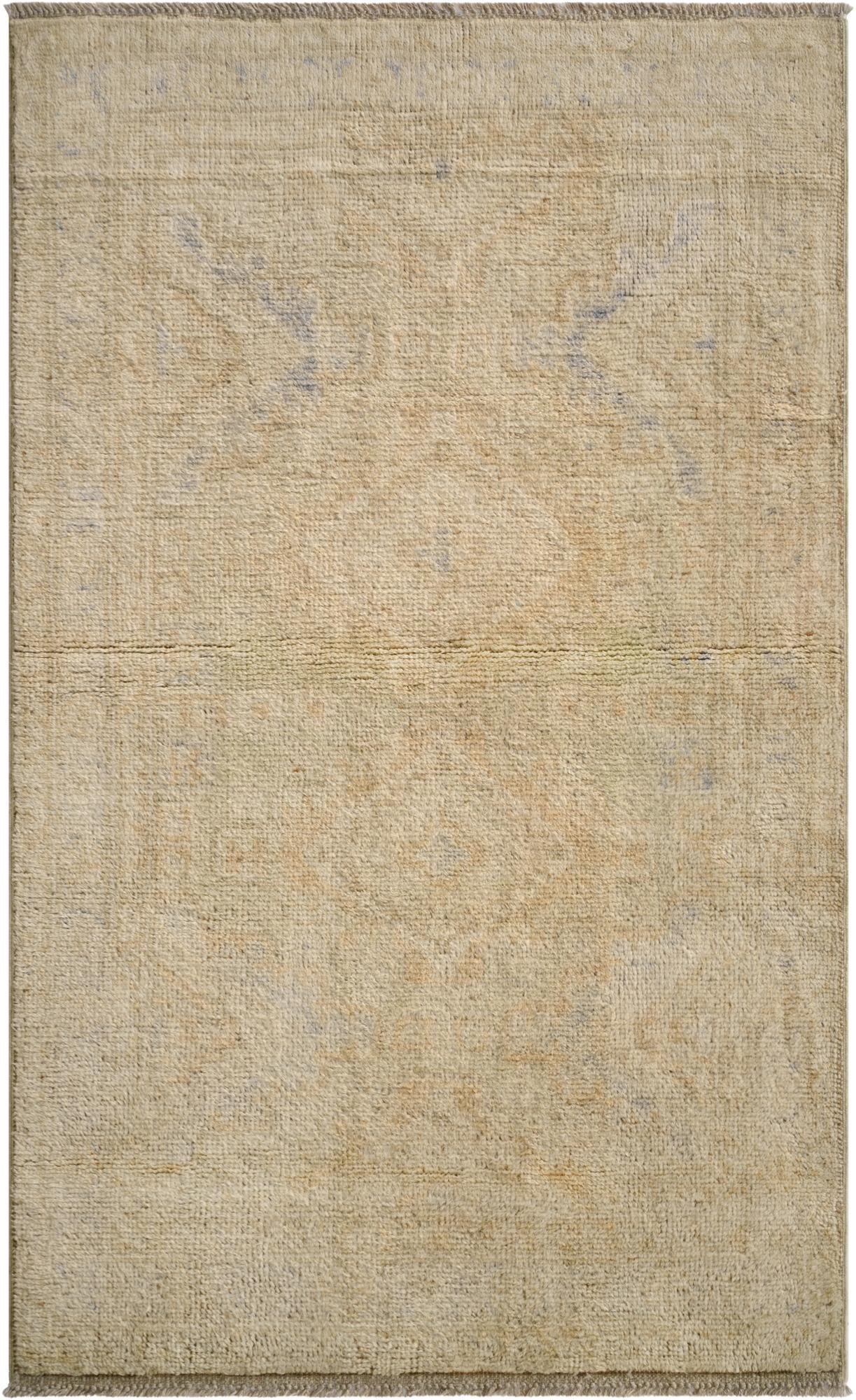  3' 2 x 5' 3  Hand Knotted Oushak Wool Rug