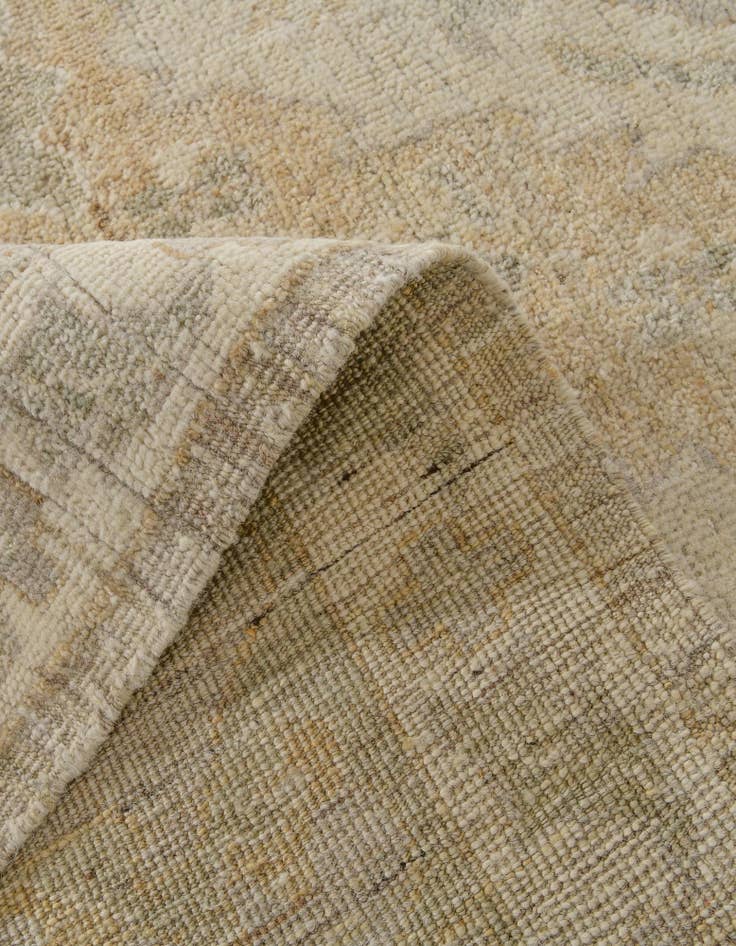 Detail image of 10' 2 x 14' 4 Hand Knotted Oushak Wool Rug