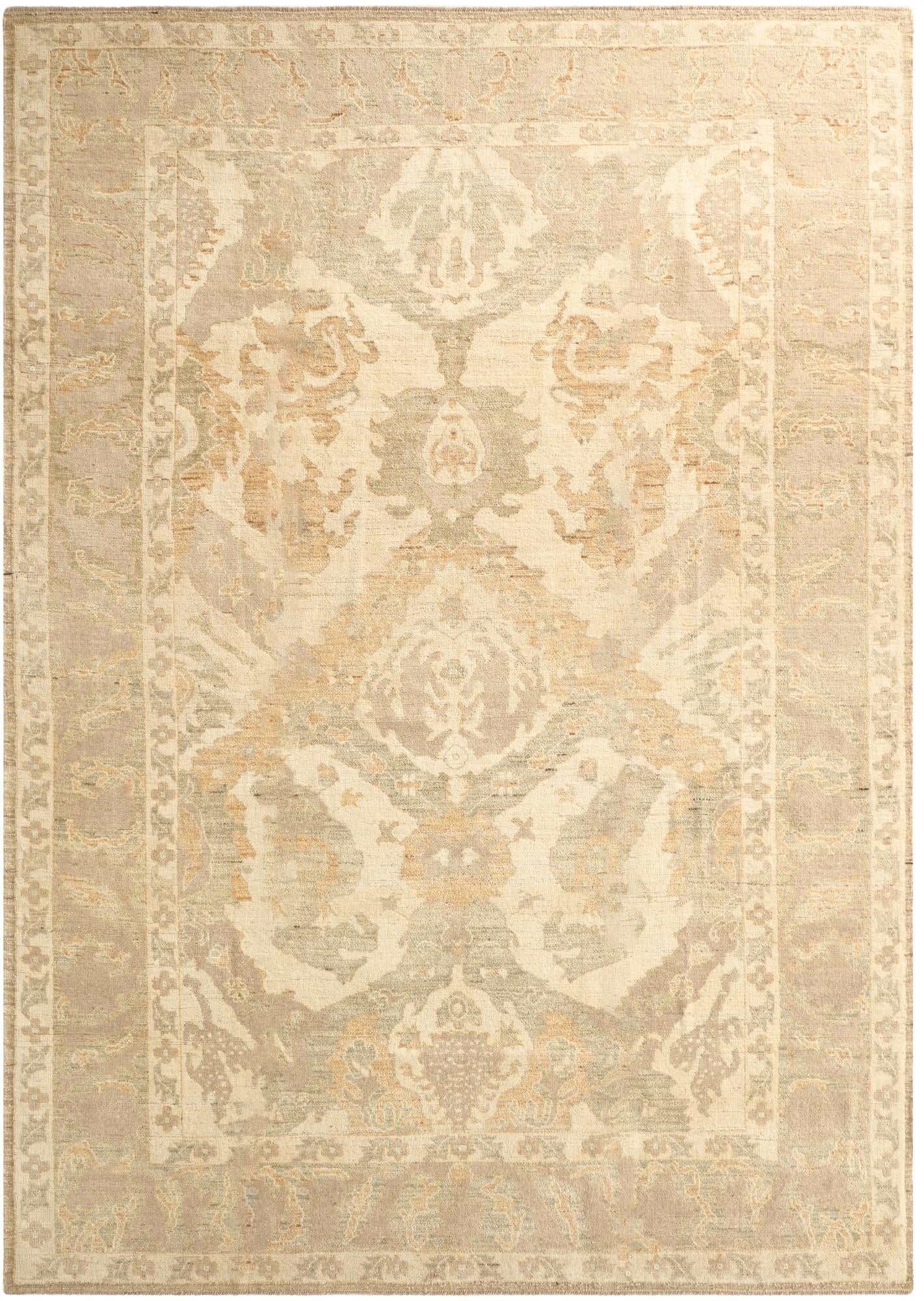 10' 2 x 14' 4 Hand Knotted Oushak Wool Rug