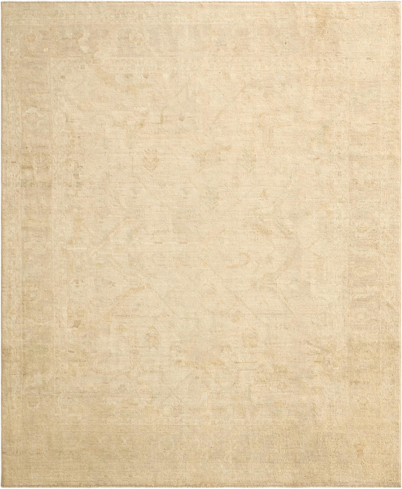 8' 1 x 9' 9 Hand Knotted Oushak Wool Rug
