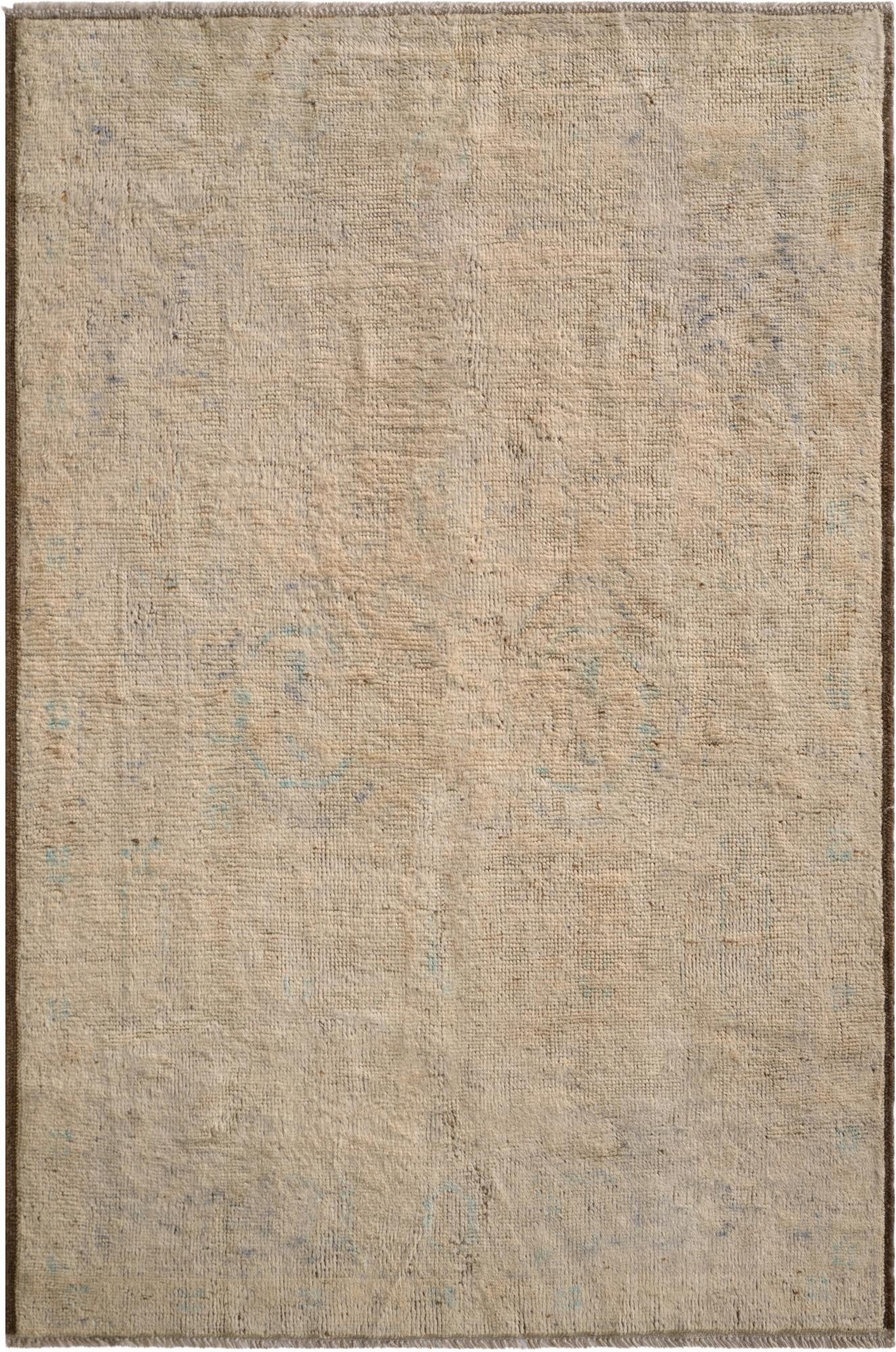  4' x 6' 1  Hand Knotted Oushak Wool Rug