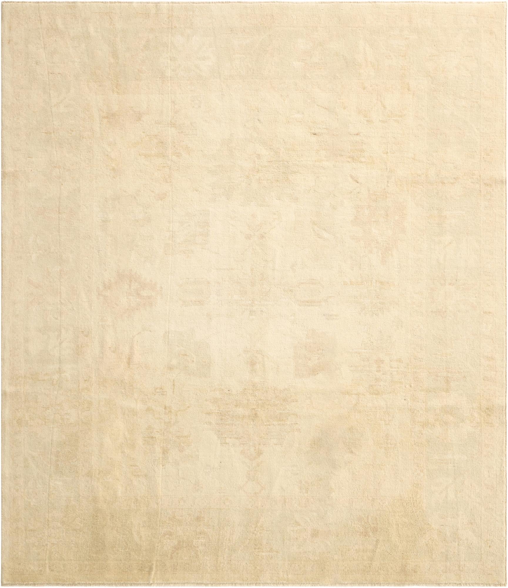 8' 5 x 9' 9 Hand Knotted Oushak Wool Rug