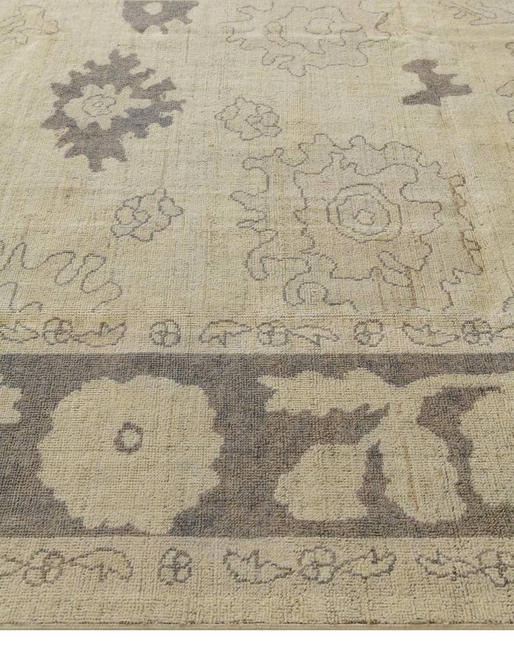 Detail image of 8' 5 x 10' 2 Hand Knotted Oushak Wool Rug