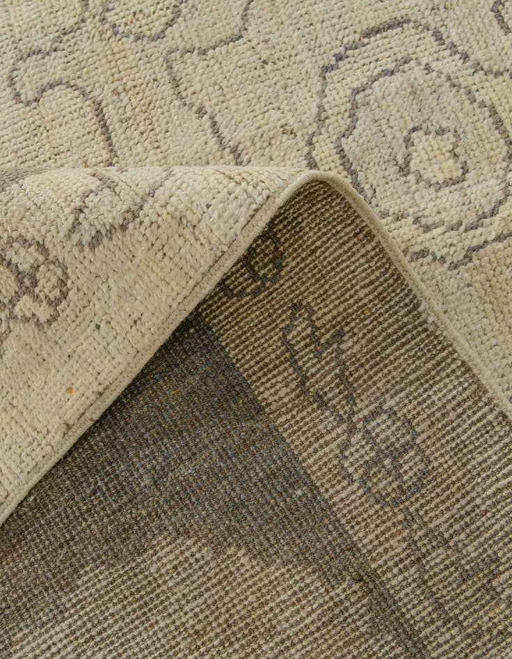 Detail image of 8' 5 x 10' 2 Hand Knotted Oushak Wool Rug