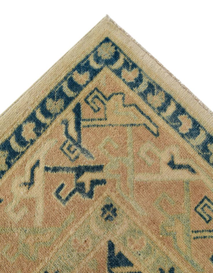 Detail image of  5' 7 x 7' 8  Hand Knotted Oushak Wool Rug