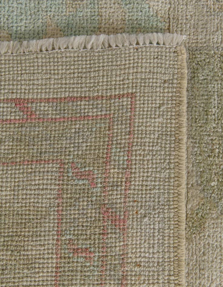 Detail image of 8' 2 x 9' 11 Hand Knotted Oushak Wool Rug