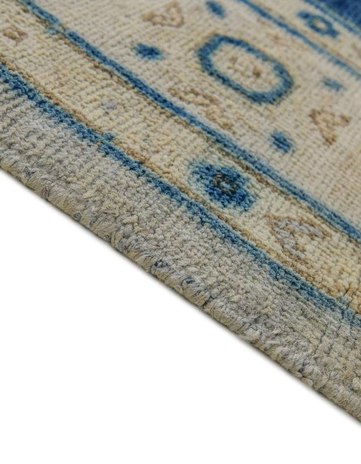 Detail image of 3' 6 x 4' 10 Hand Knotted Oushak Wool Rug