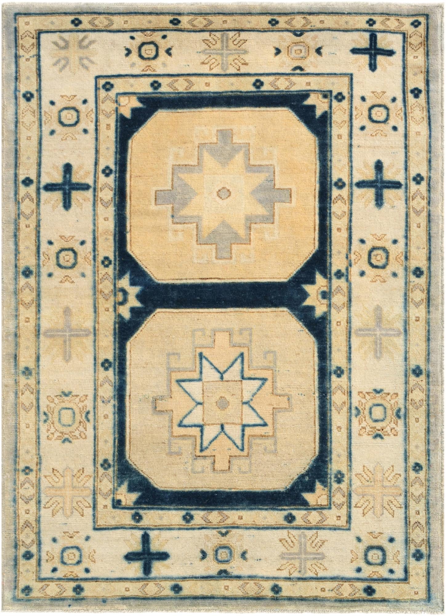3' 6 x 4' 10 Hand Knotted Oushak Wool Rug