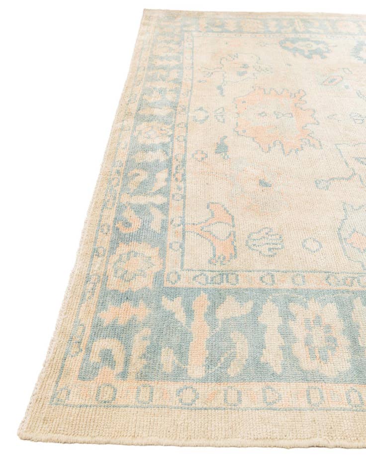 Detail image of  9' 6 x 11' 9  Hand Knotted Oushak Wool Rug