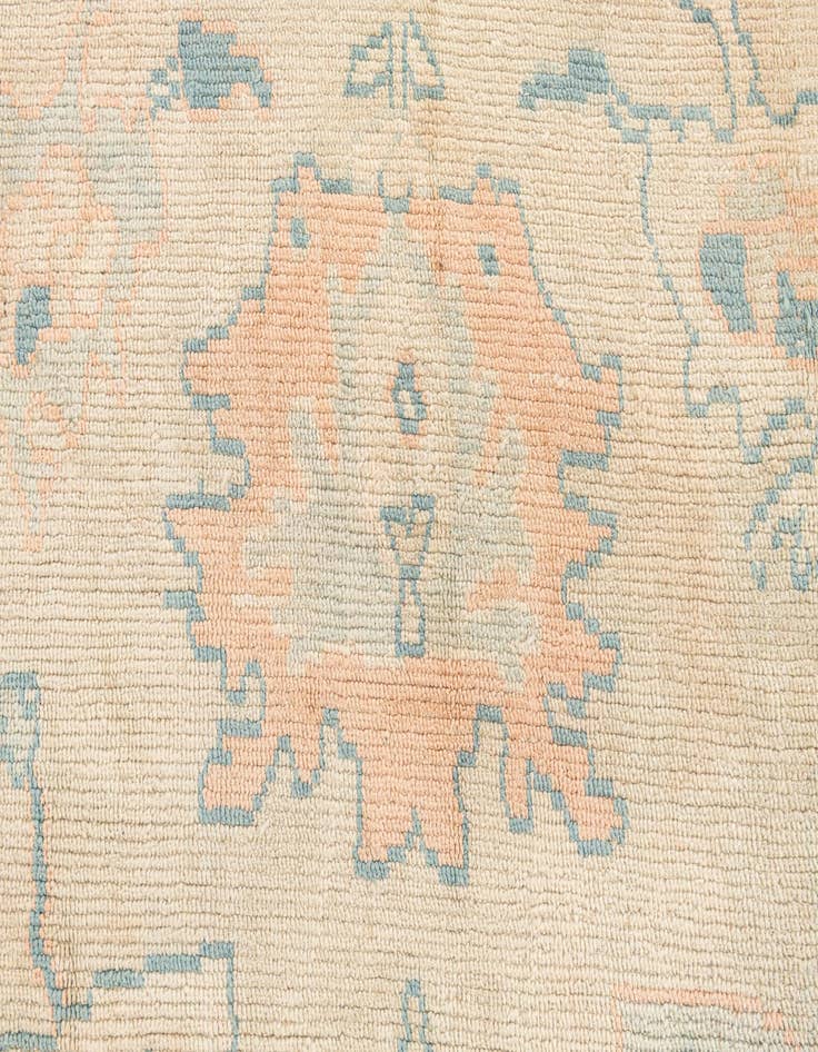 Detail image of  9' 6 x 11' 9  Hand Knotted Oushak Wool Rug