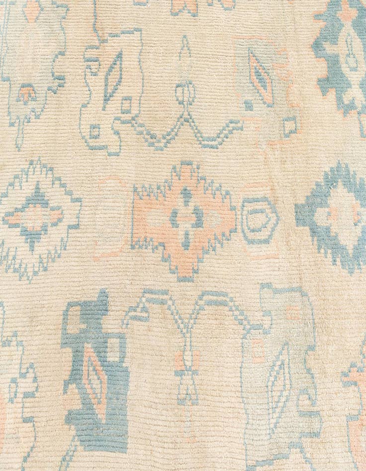 Detail image of  9' 6 x 11' 9  Hand Knotted Oushak Wool Rug