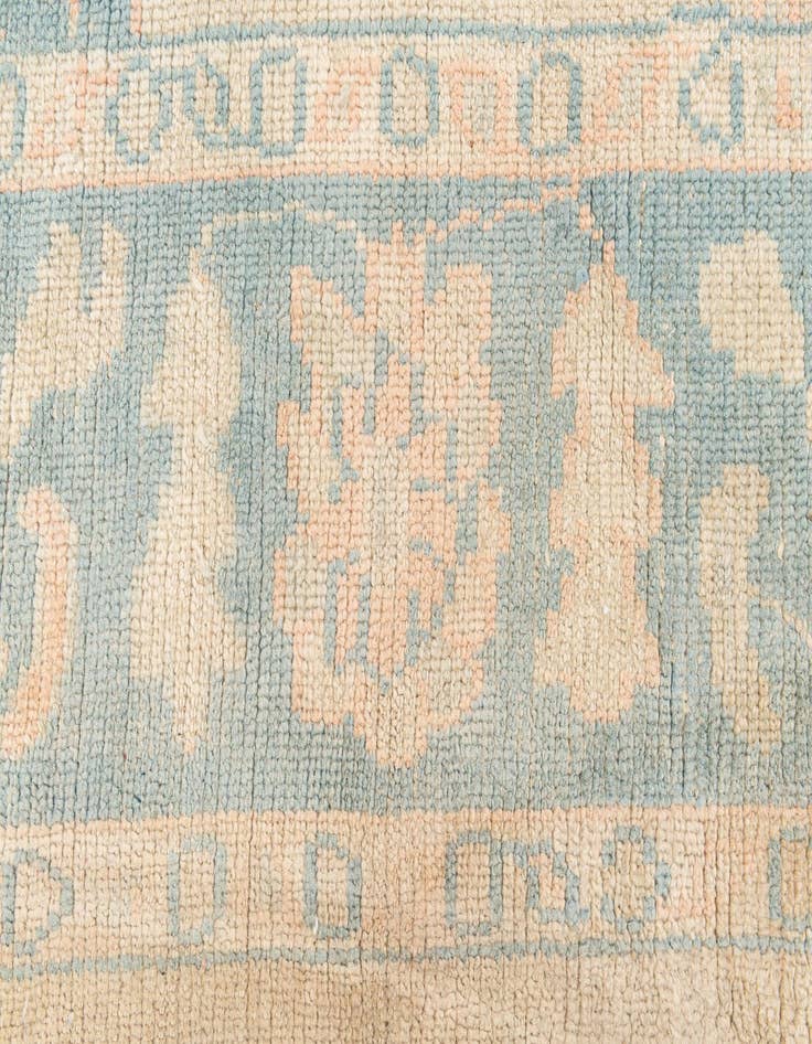 Detail image of  9' 6 x 11' 9  Hand Knotted Oushak Wool Rug
