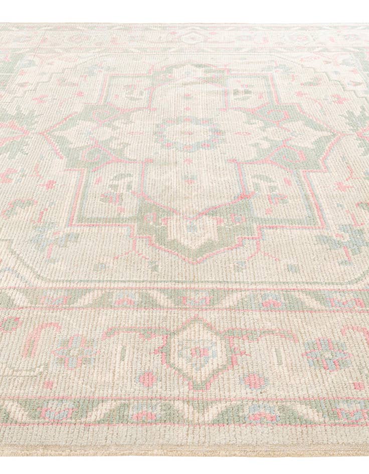 Detail image of  8' 7 x 10' 5  Hand Knotted Oushak Wool Rug