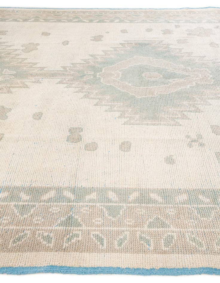 Detail image of  8' 9 x 12' 2  Hand Knotted Oushak Wool Rug