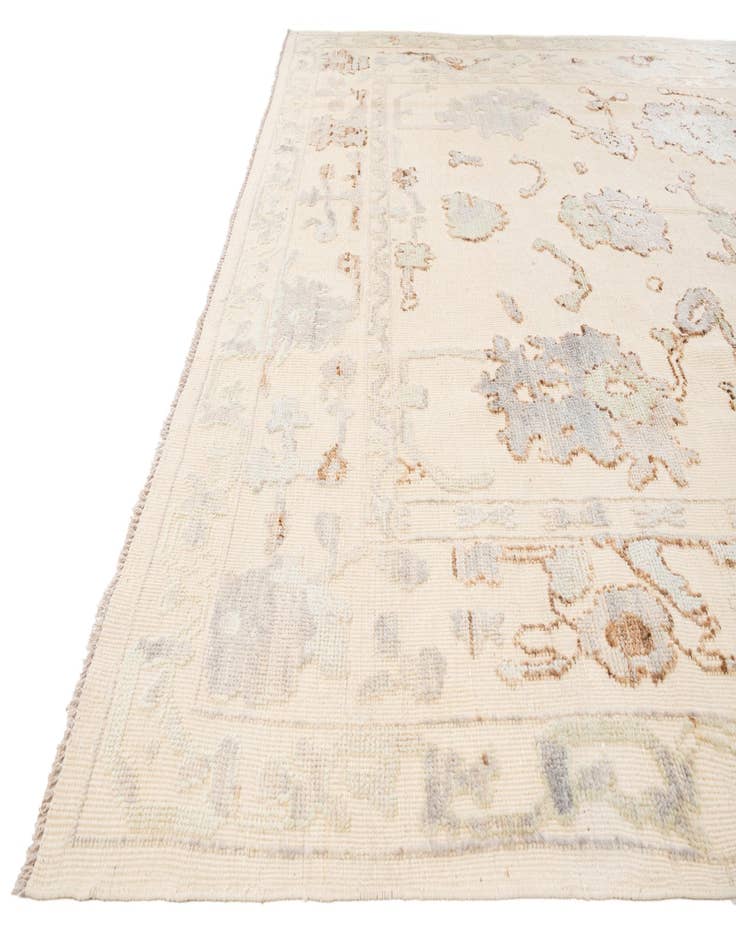 Detail image of  9' 2 x 12' 1  Hand Knotted Oushak Wool Rug