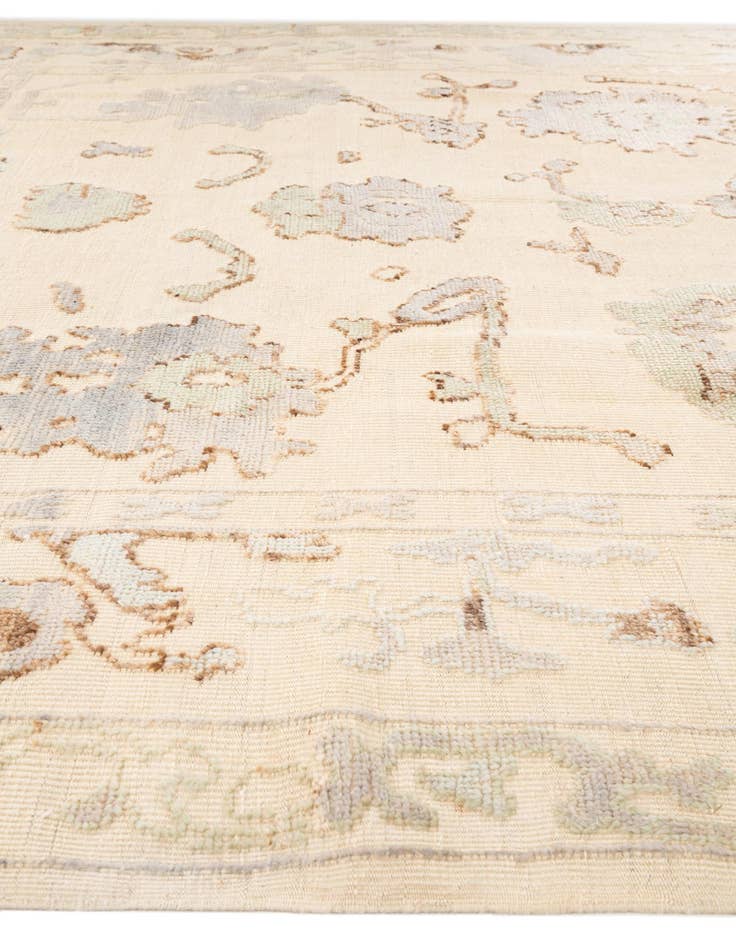 Detail image of  9' 2 x 12' 1  Hand Knotted Oushak Wool Rug