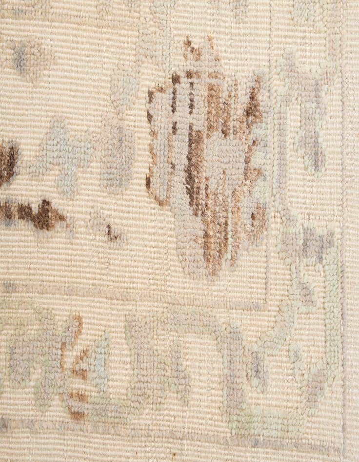 Detail image of  9' 2 x 12' 1  Hand Knotted Oushak Wool Rug