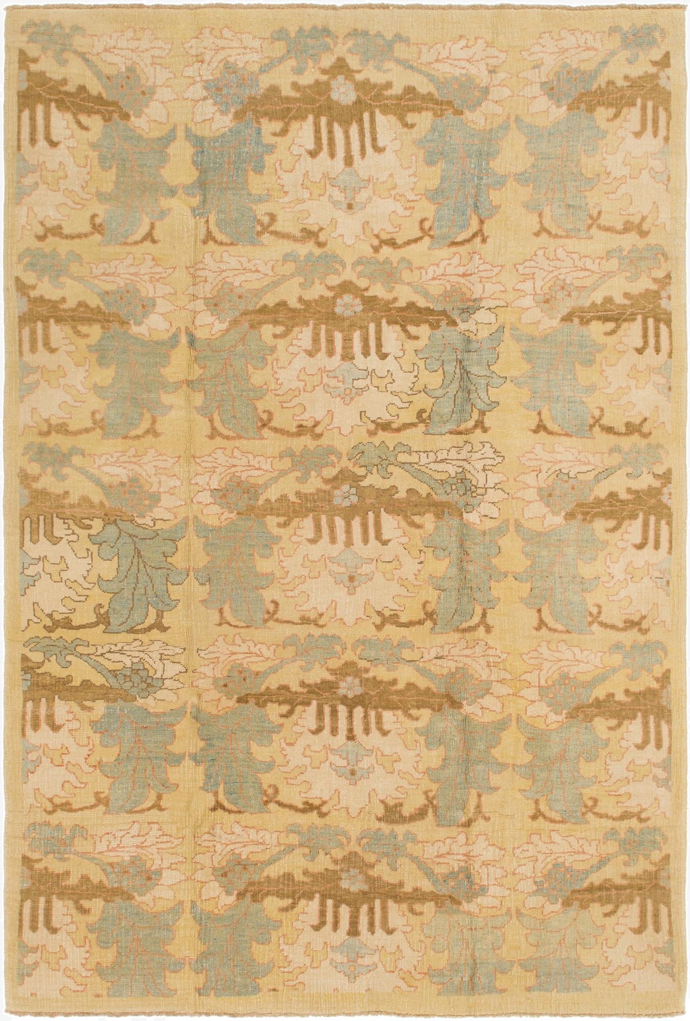  8' 6 x 12' 7  Hand Knotted Oushak Wool Rug