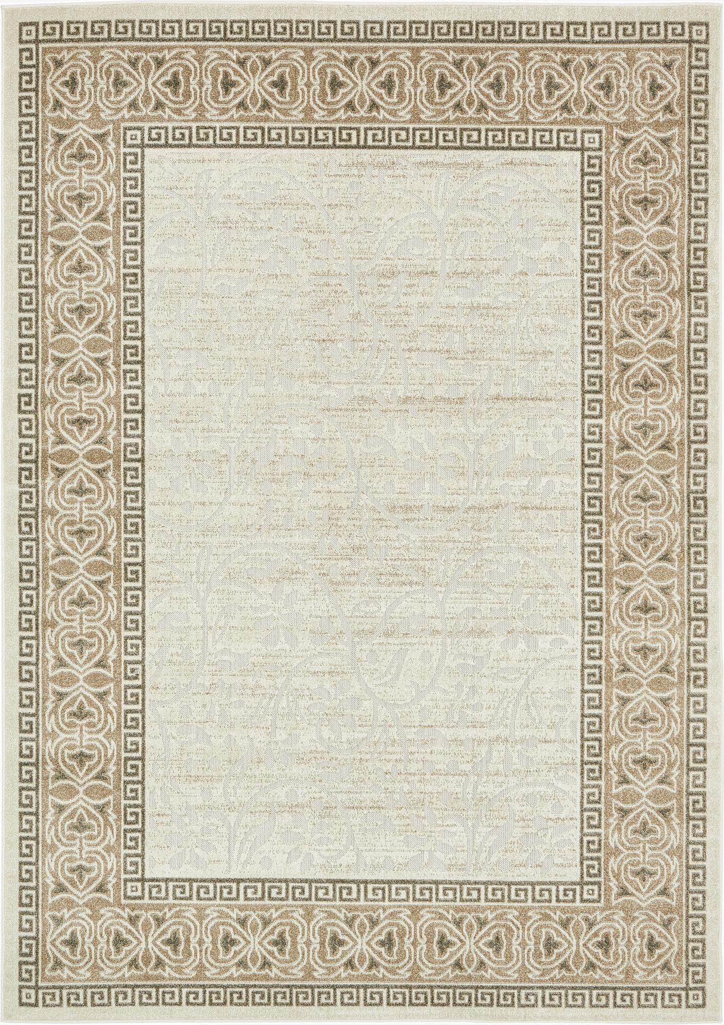  7' x 10'  Washable Botanical Indoor / Outdoor Rug