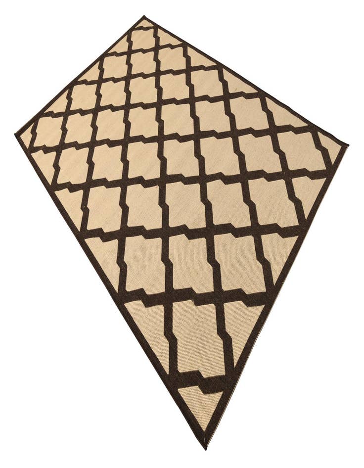 Detail image of  5' x 7' 6  Washable Lattice Indoor / Outdoor Rug