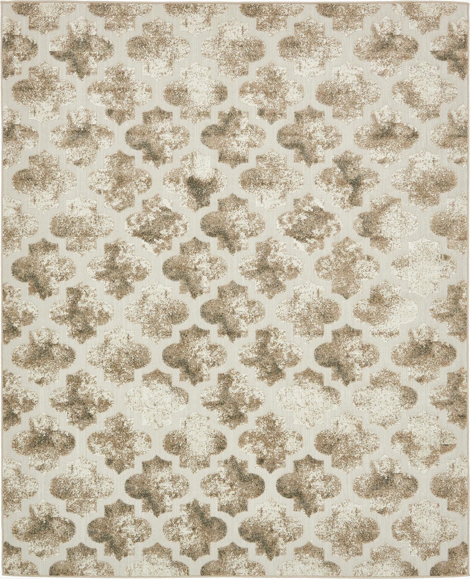  8' x 10'  Washable Lattice Indoor / Outdoor Rug